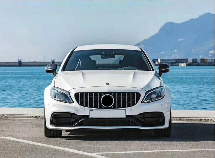 Для Mercedes W205 GT Передняя гоночная решетка для Benz W205 c-класса C180 C200 C220 C260 C300 решетка 20015