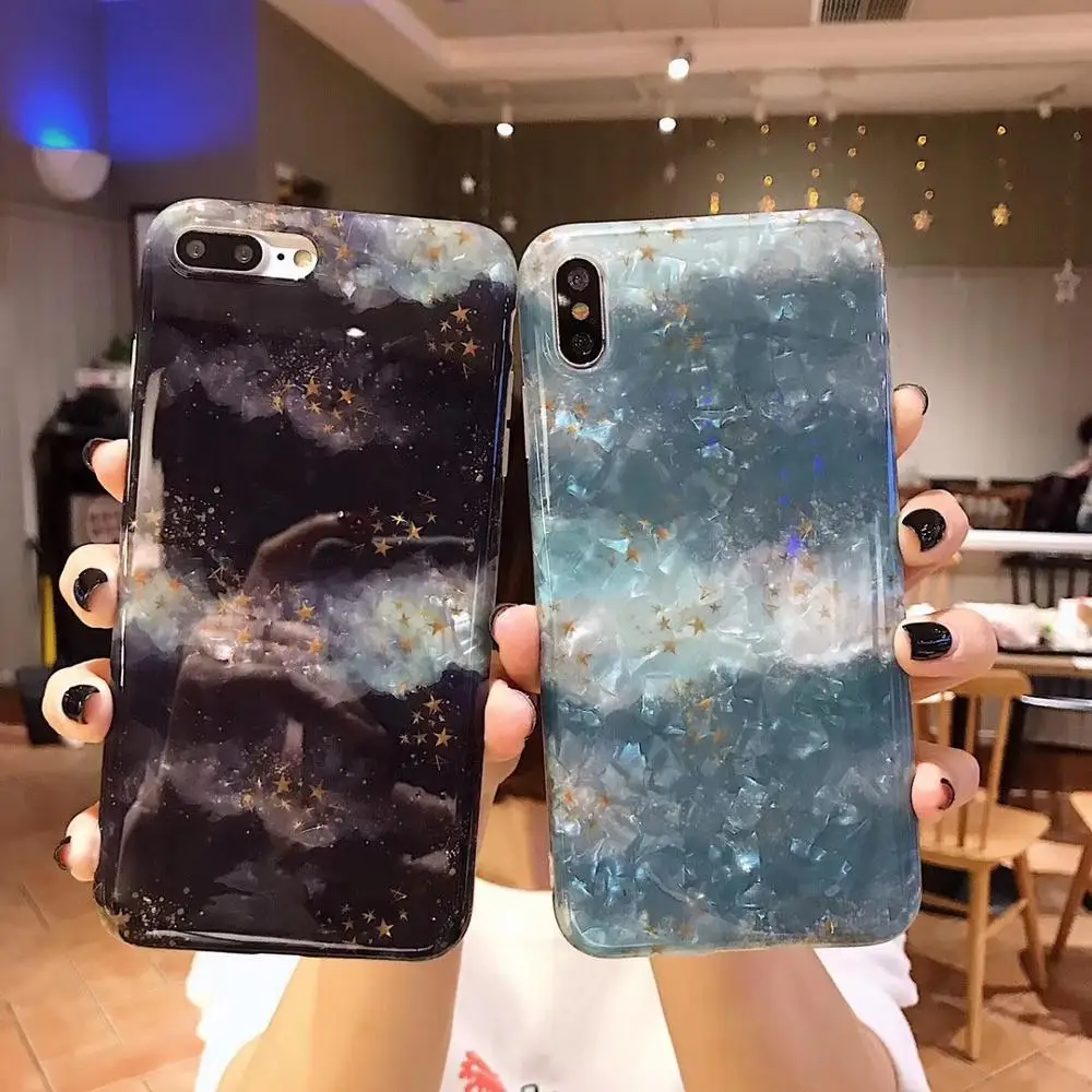 Роскошный чехол для телефона PEIPENG iphone 6 6S 7 8 Plus мягкий с рисунком звезды X XS MAX XR