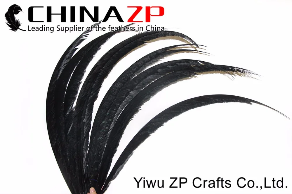 CHINAZP перья 50 штук 32 ~ 36 дюймов (80 90 см) длинные черные зебры леди брикет для девочки