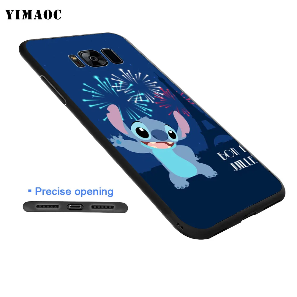 YIMAOC Lilo Stitch fashion design Soft Case for Samsung Galaxy S10 Plus S10e S6 S7 Edge S8 S9 J6 M10 M20 M30 |