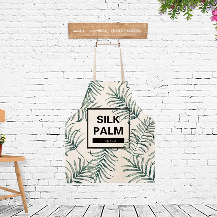 High quality customizable children's apron linen fabric Food cooking painting clean dustproof accessories | Дом и сад