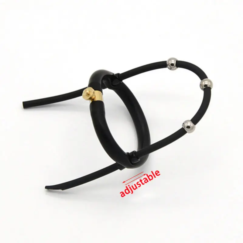 Электро шок Стальные Бусины силиконовые головки кольцо на пенис кольца товары