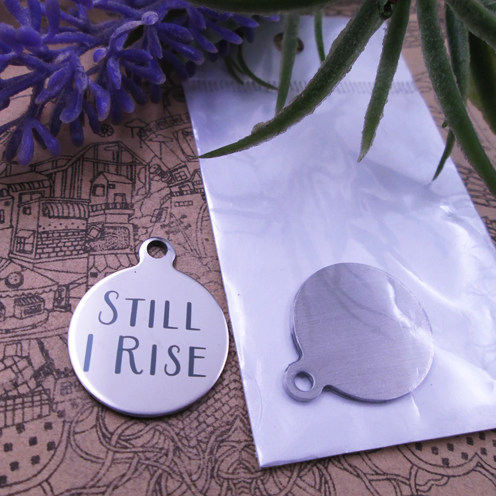 Шармы из нержавеющей стали Still I Rise 20 шт. 5 видов стилей для выбора DIY шармов