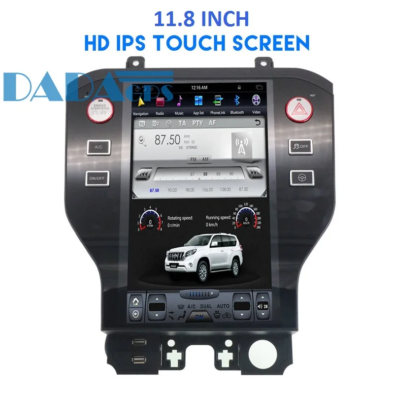 Головное устройство в стиле Tesla для автомобиля Android с GPS навигацией Ford Mustang 2015 2016 2017