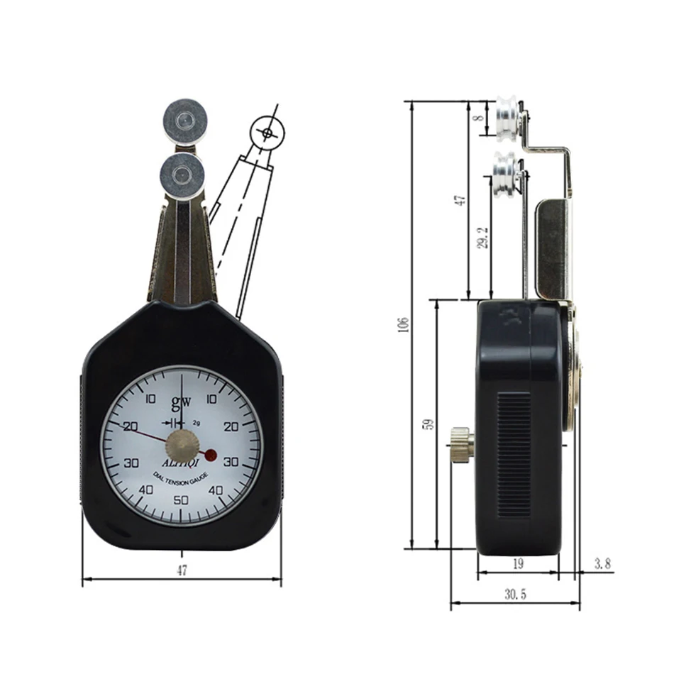 DTF-50 Tension Device With Yarn Meter Textile Cloth Spread A Instrument Which Applied In Industry Small Metal Lines | Инструменты