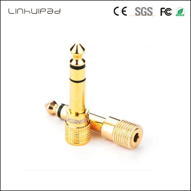 Linhuipad J-1 6 35 мм (1/4 дюйма) от мужчины до 3 5 (1/8 Женский золотое покрытие | Электроника