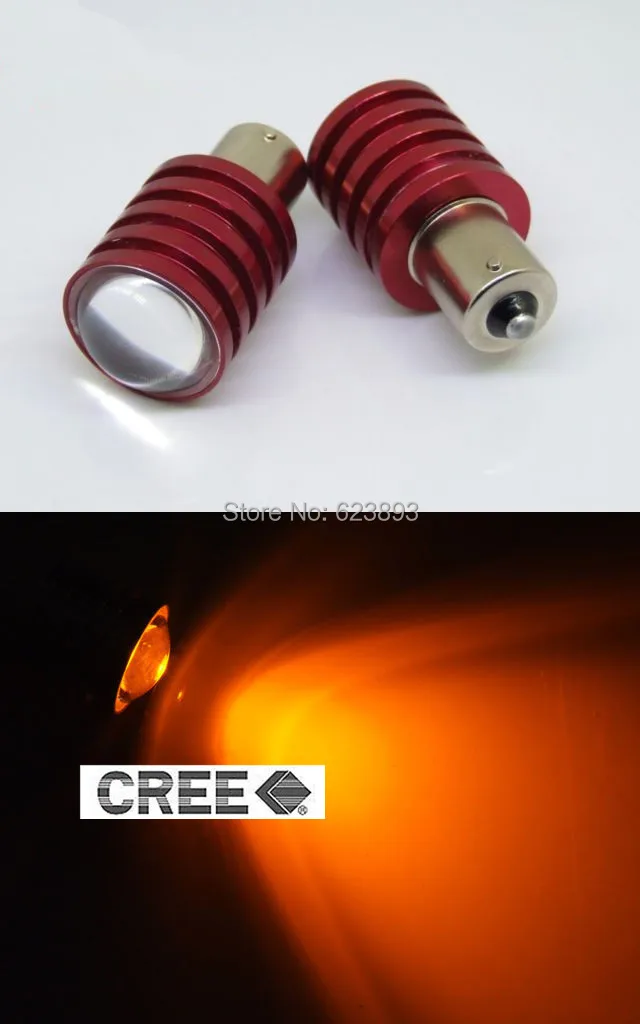 Бесплатная доставка 2X1156/BA15S задний тормоз Хвост Стоп CREE Q5 светодиодных ламп