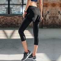 yoga pants for fitness quick dry running workout gym activewear sportswear calf length