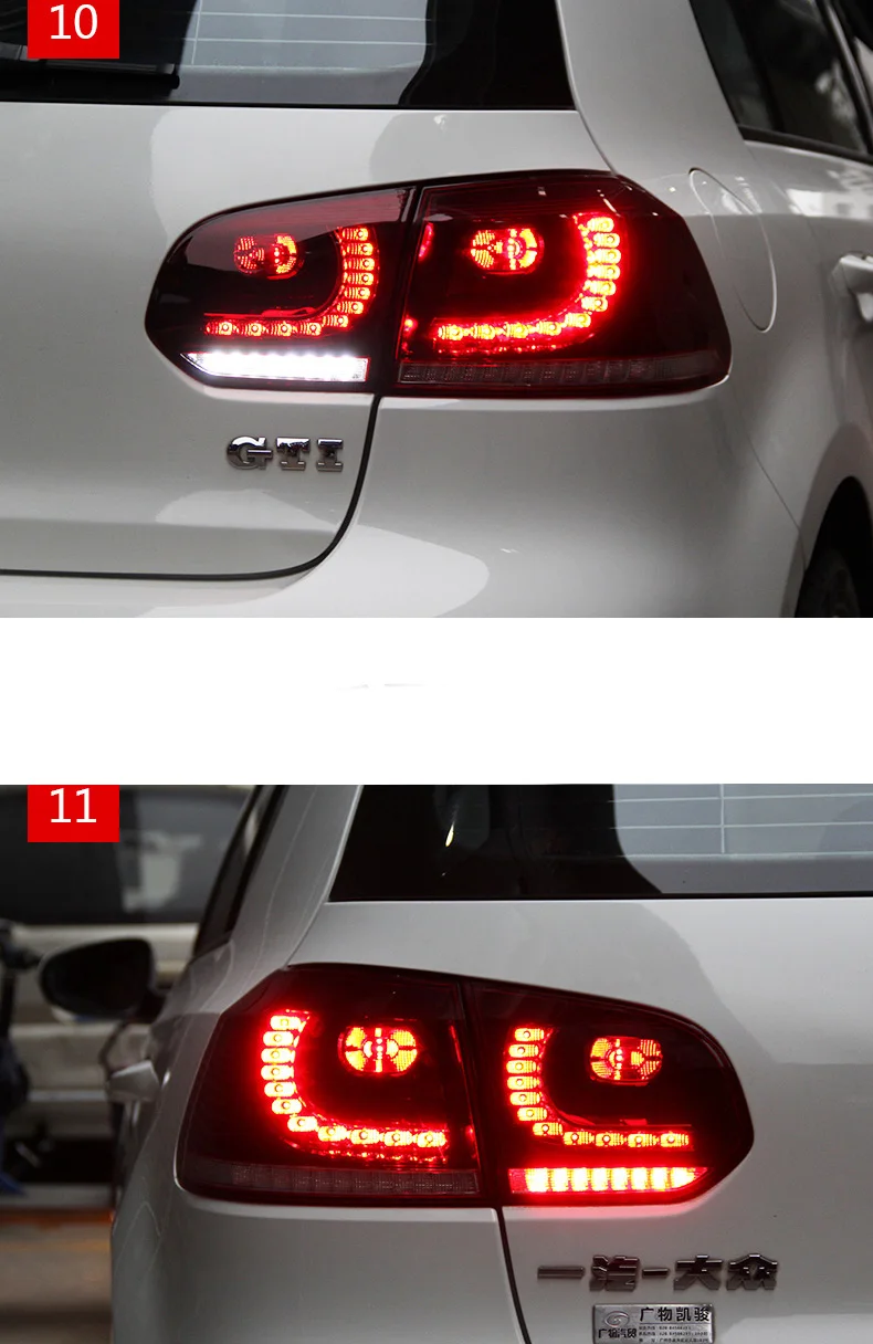 Автомобильный Стайлинг Тюнинг автомобилей задние фонари для VW Golf 6 Golf6 MK6 R20 задних сигнальных огней, светодиодный DRL ходовые фары, противотуманные фары ангельские глазки сзади