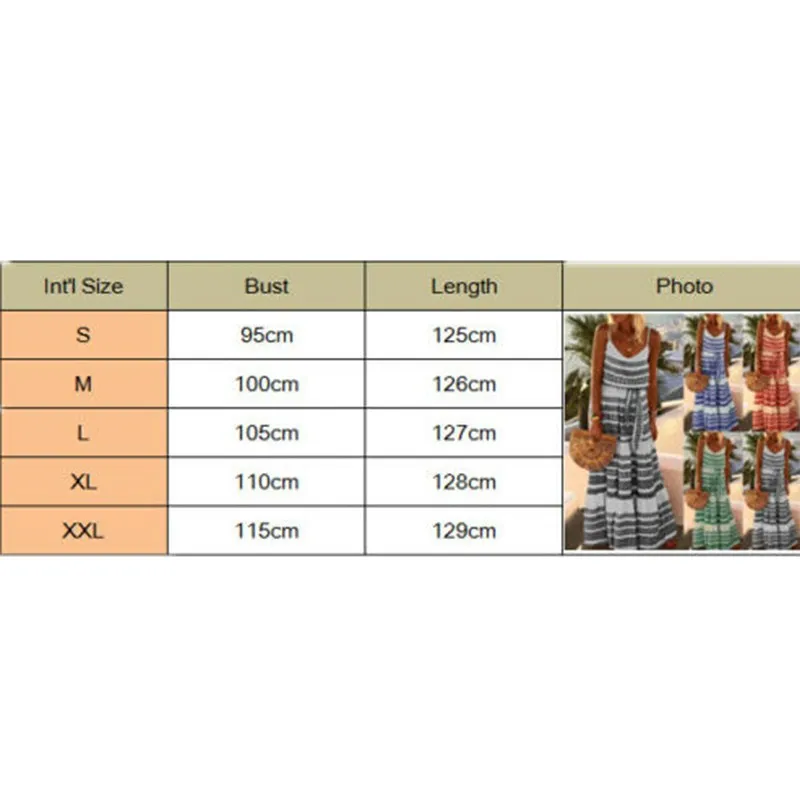 Платье женское длинное в полоску модное праздничное богемном стиле с этническим