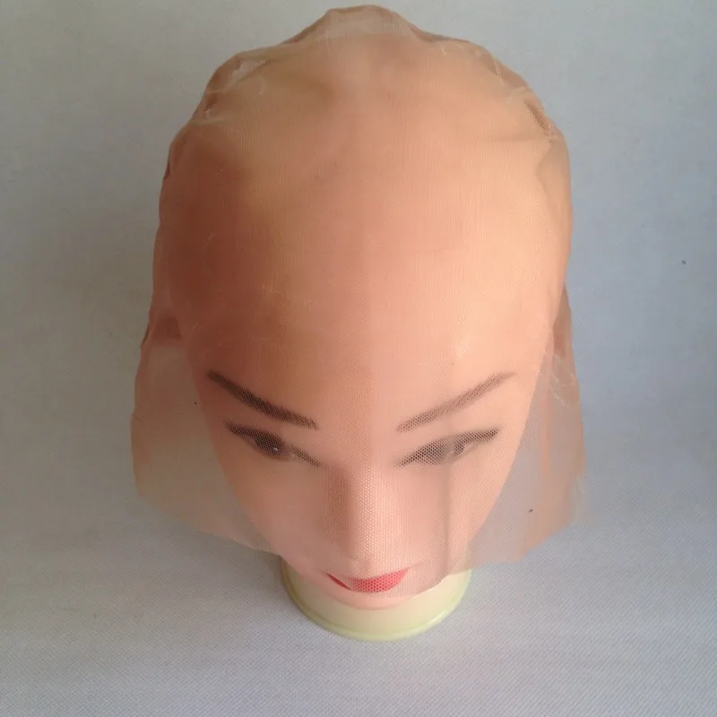 1 шт. полный кружевной сетчатый колпачок для парика ручной работы