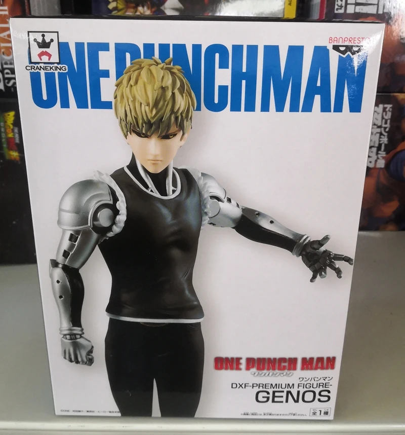 Оригинал Banpresto One Punch Man DXF Premium GENOS фигурные игрушки фигурка модель куклы Brinquedos |