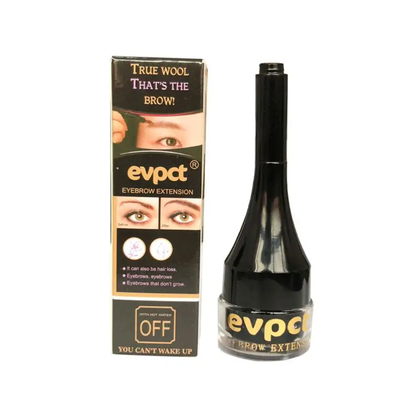 BK Водонепроницаемый расширитель для бровей кремовая краска pomad 3D Eye Brow Fiber распределитель геля искусственная борода ТИНТ ручка макияж косметический инструмент - Цвет: BK