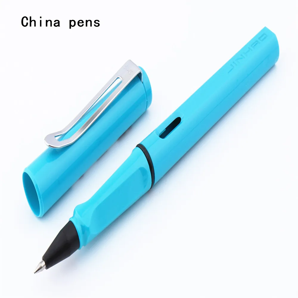 Высокое качество Jinhao 599 различные цветные школьные офисные канцелярские гелевые ручки - Цвет: Небесно-голубой