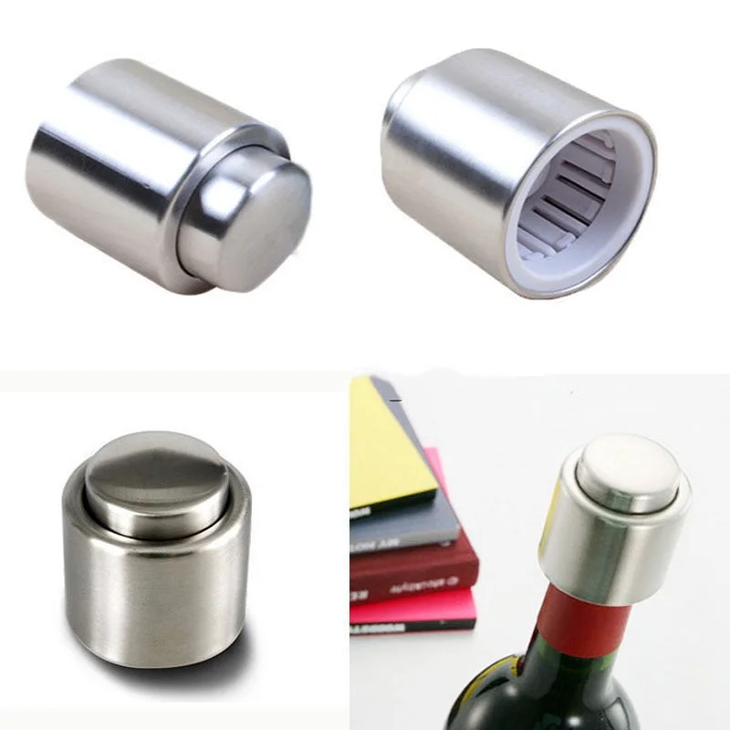 1 шт. Нержавеющая сталь пробка для бутылки вина Кепки Суле герметичный хранения