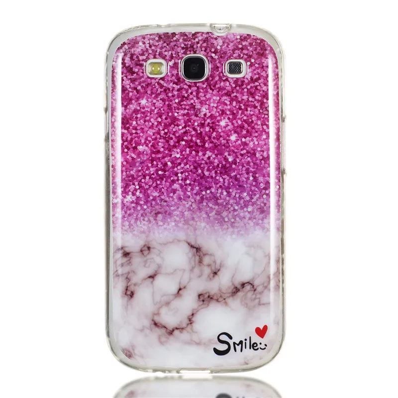 Роскошный чехол для Samsung Galaxy S3 мягкий силиконовый с мраморным камнем тонкий