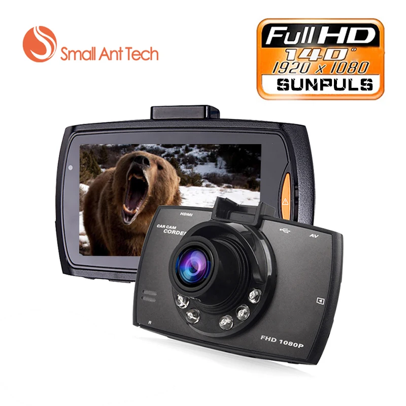 Мини 2.4 &quotFull HD 1080 P Видеорегистраторы для автомобилей 140 degre Широкий формат TFT