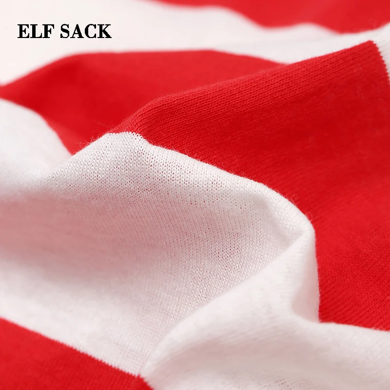 ELFSACK 2019 летнее платье в консервативном стиле длиной до колена женское хлопковое с