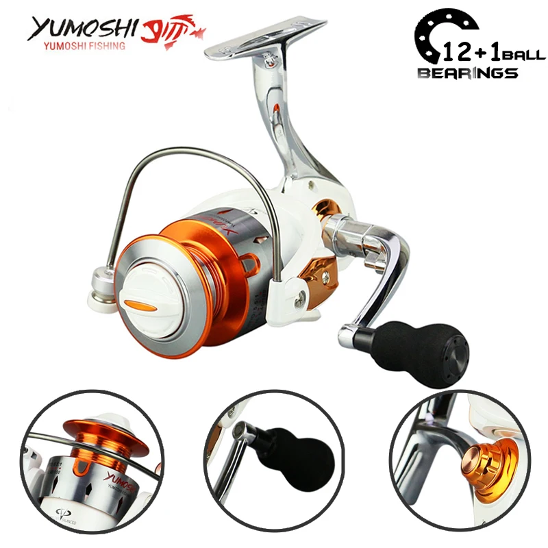 Yumoshi 3000 7000 12 + 1 катушка для спиннинга рыбалки рыболовная Рыболовная Катушка
