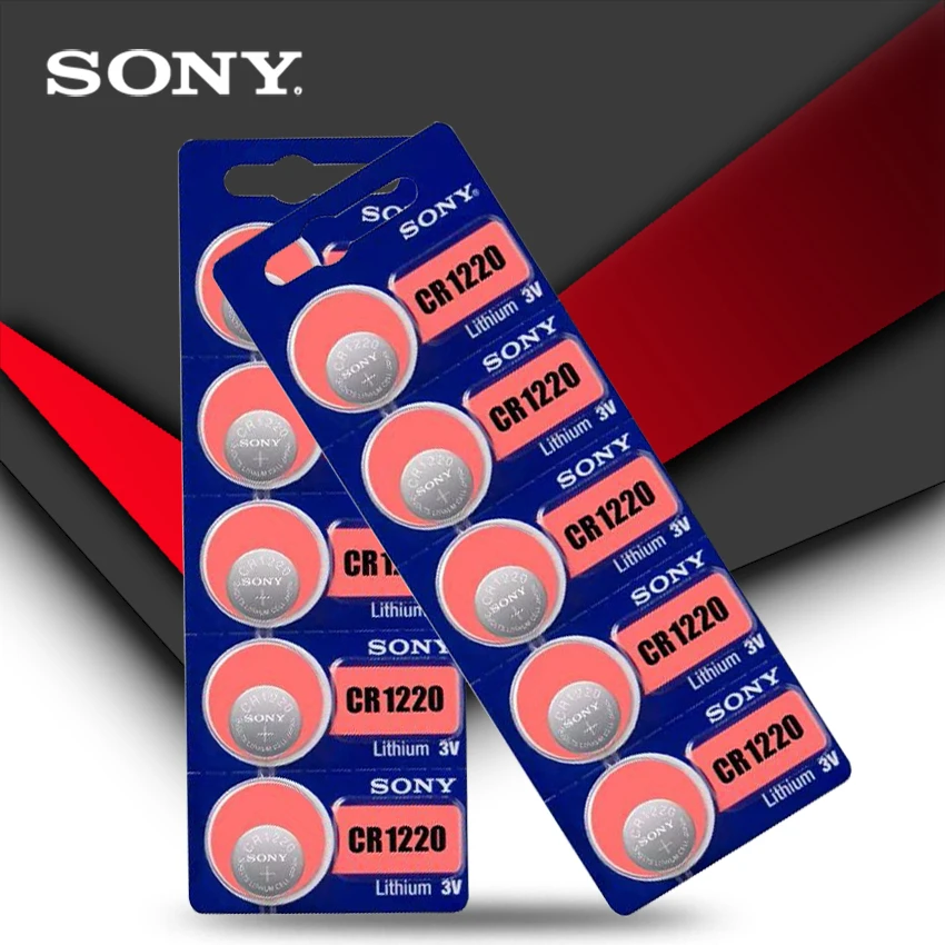 10 шт. sony CR1220 кнопочный Аккумулятор для часов автомобиля дистанционного ключа cr 1220 ECR1220 GPCR1220 3v литиевая батарея