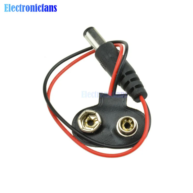5 шт. экспериментальный кабель питания с защелкой для аккумулятора 9 В