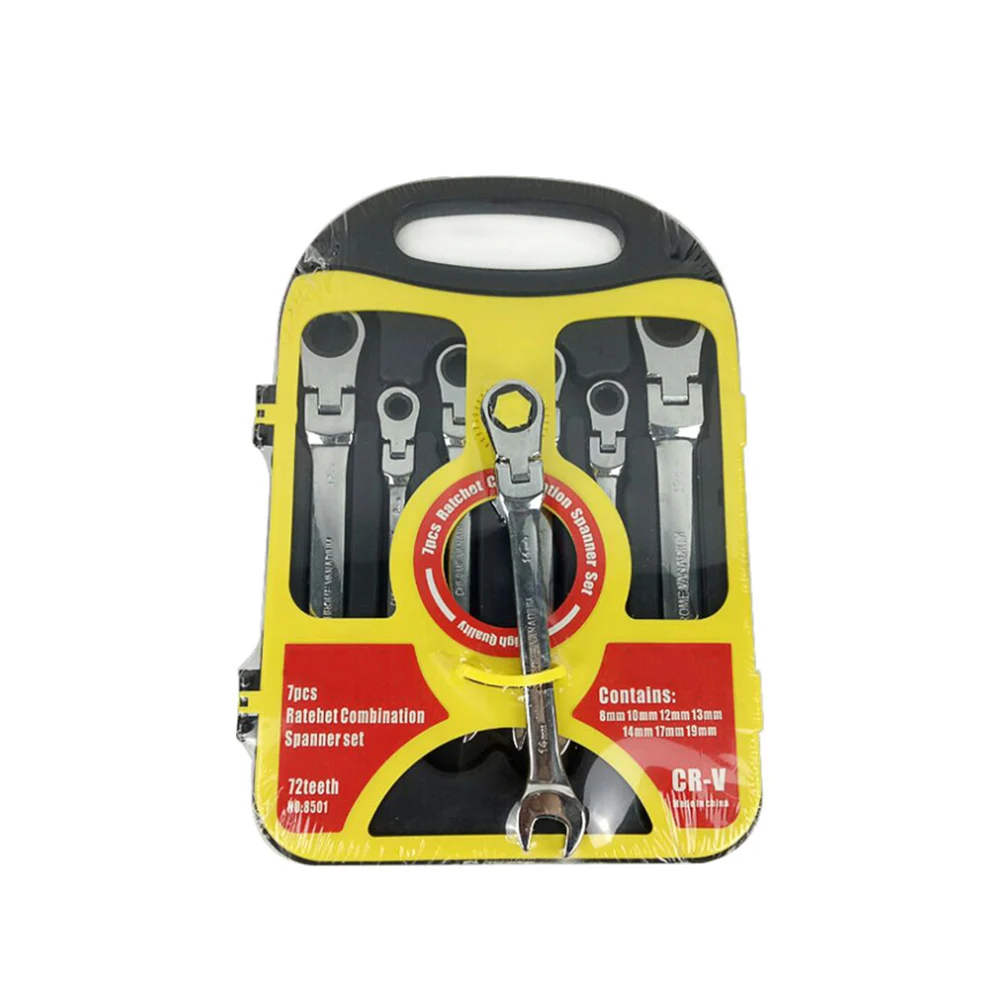 7 шт. Профессиональный Многофункциональный гаечный ключ набор инструментов
