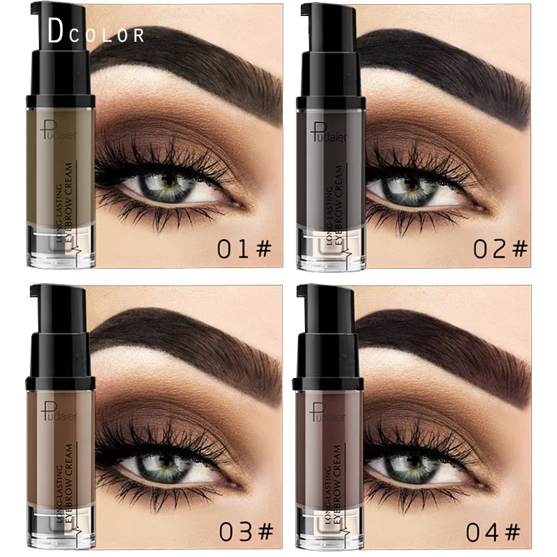 2018 pudaier бренд идеально гель для бровей enhancer кремовый коричневый Henna Eye Brow gel