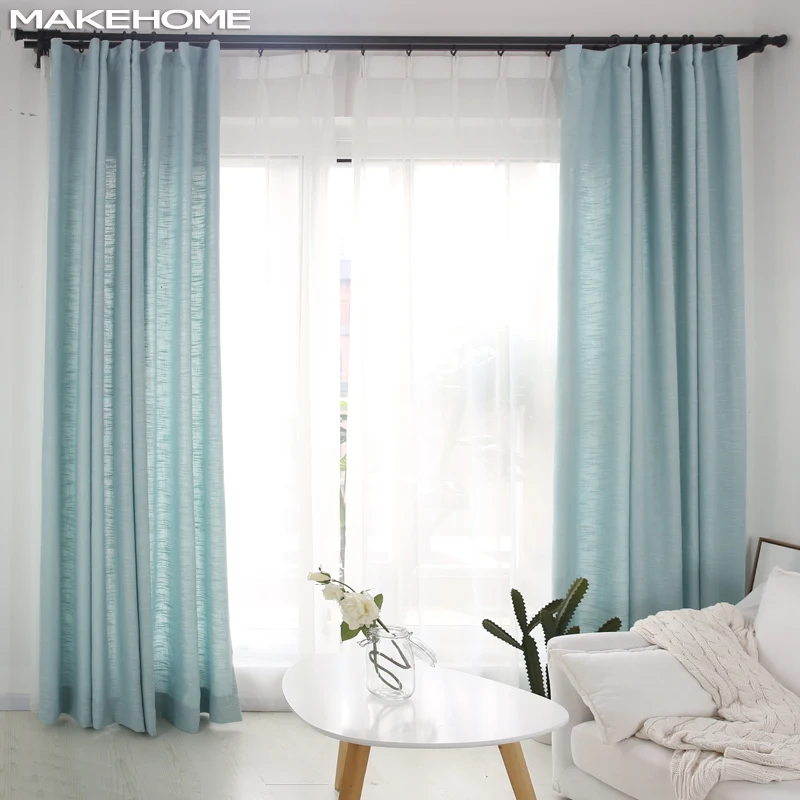Новый оконные шторы MAKEHOME в японском стиле для спальни гостиной льняные ткани