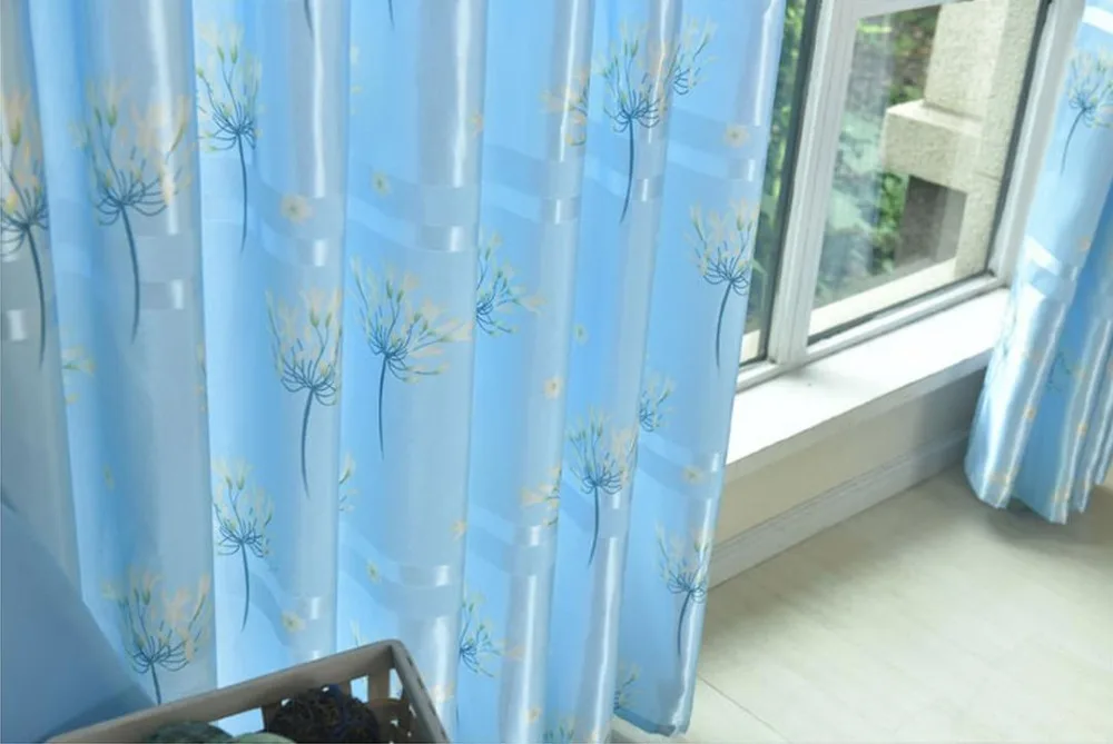 Длинные французские окна 2 7 метров Высокая занавеска с одуванчиками законченный