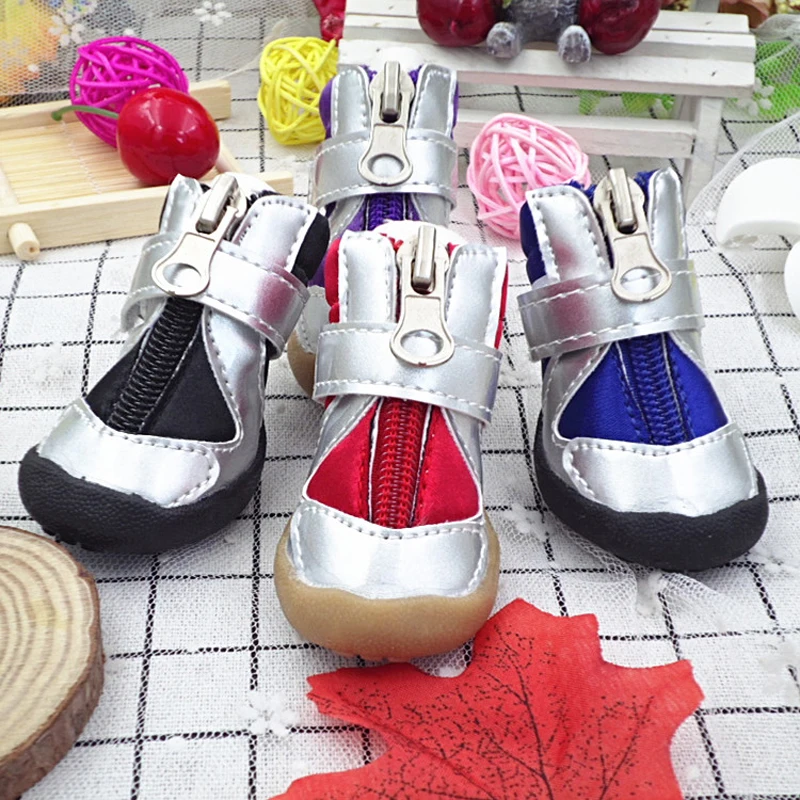 2017 обувь для домашних животных Тедди бишон Чихуахуа щенки собаки ПУ ботинки