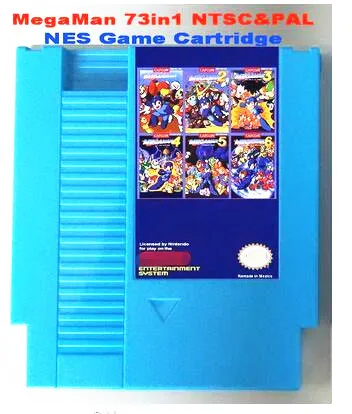 Бесплатный картридж для игр 73in1 NTSC и PAL женской детской 72 контакта картриджа NES