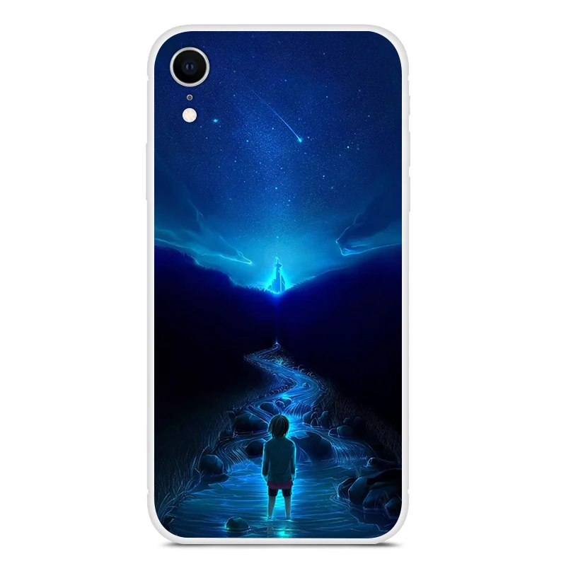 Забавный Звездный чехол для телефона iPhone XR мягкая задняя крышка из ТПУ X R