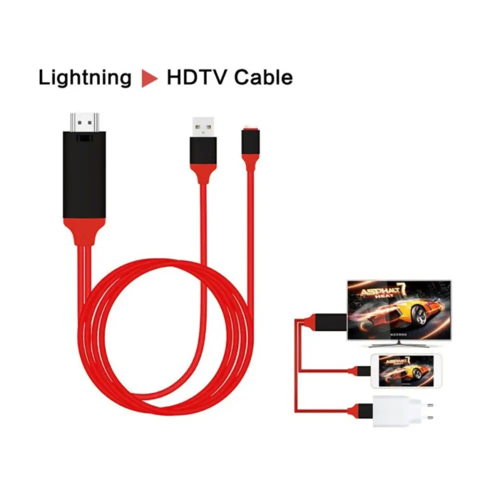 8 контактный HDMI кабель HDTV TV Цифровой AV адаптер USB 1080P смарт конвертер для Apple tv iPhone X