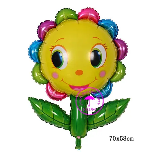 leaf sunflower Собака корова свинья лягушка утка кошка воздушные шарики в форме шагающего животного День Рождения украшения поставки в виде животных-героев мультфильмов домашних животных шагающего шары - Цвет: leaf sunflower