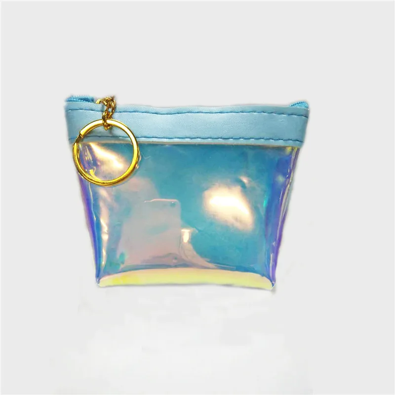Лазерный Кошелек для монет карман женщин голограмма короткий кошелек
