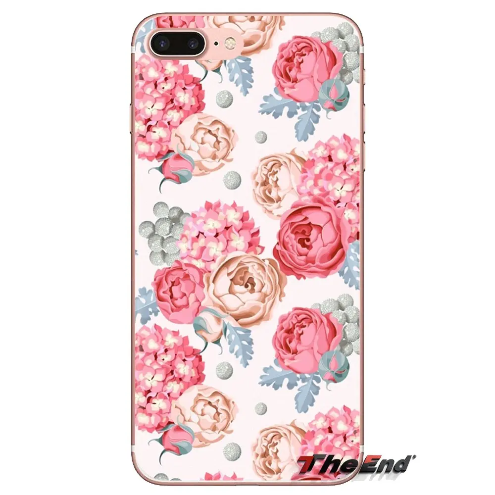 Розовый в полоску Сердце Любовь Роза цветок для Huawei G7 G8 P7 P8 P9 P10 P20 P30 Lite Mini Pro P Smart Plus