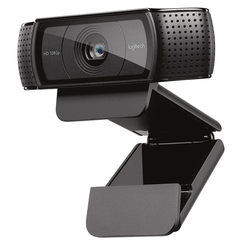 

Веб-камера Logitech HD Pro Webcam C920e, широкоформатная сетевая камера 1080р, видеовызов и запись, камера для настольного ПК или ноутбука, обновленная вер...