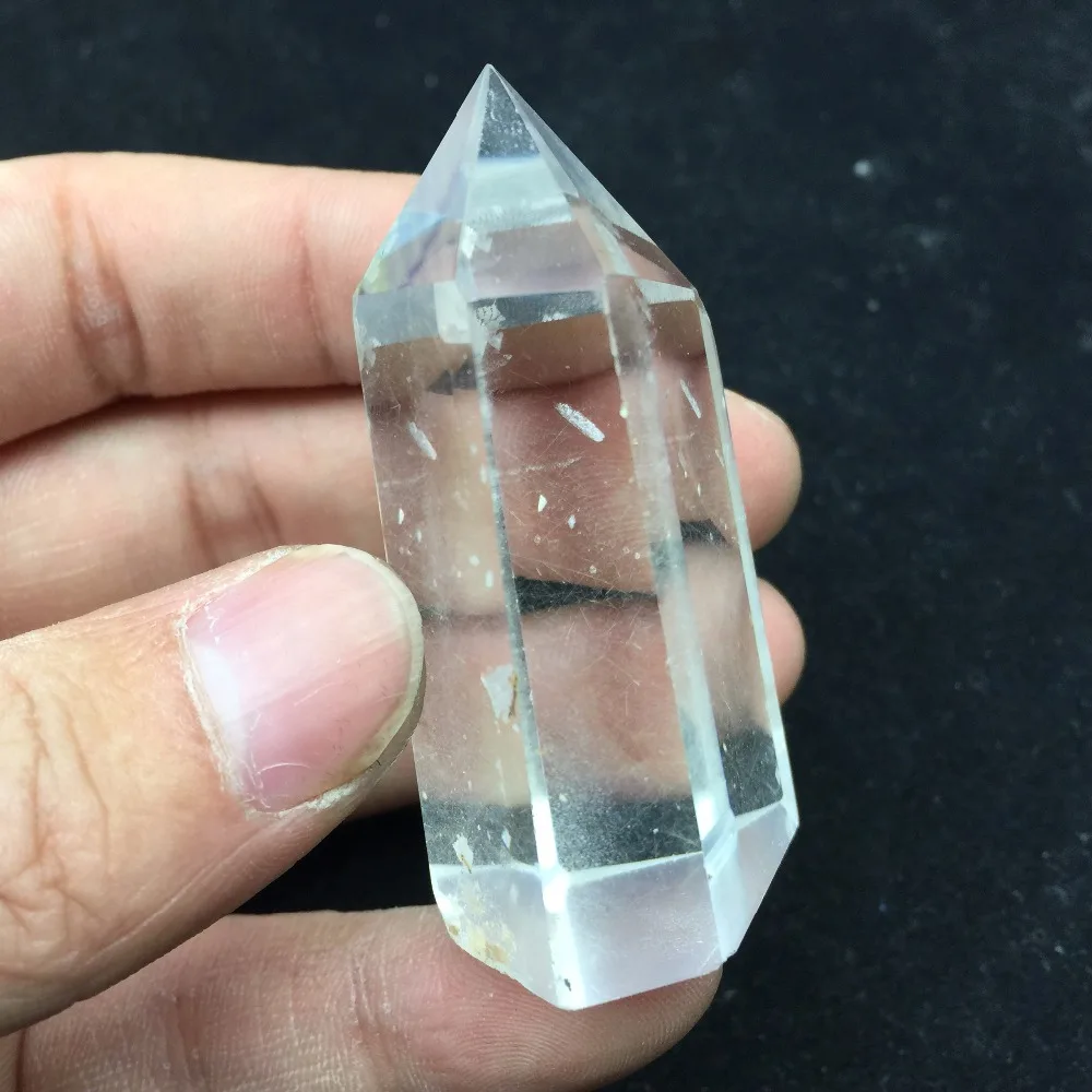 65 г натуральный стиль AAA прозрачный кварцевый кристалл целебная точка