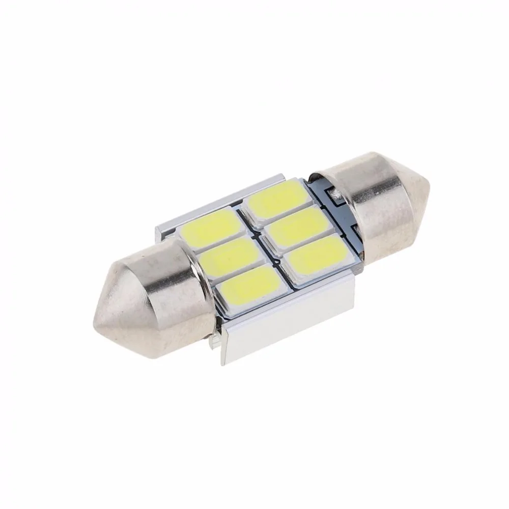 1 пара 31 мм 12 В Легкая установка 5630 6 SMD Глобус Au светодиодный Canbus Festoon
