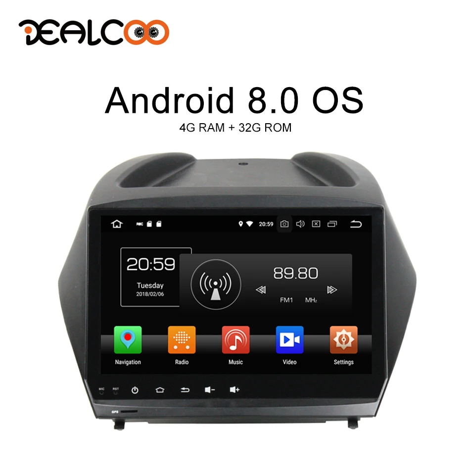 Dealcoo 2 Din автомагнитола gps Android Автомагнитола 2din Центральный Мультимедиа для hyundai