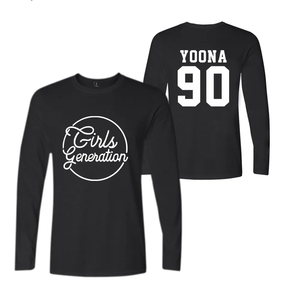 Kpop SNSD Girls Generation шесть Альбом Футболка уличная хлопчатобумажная футболка Сезон