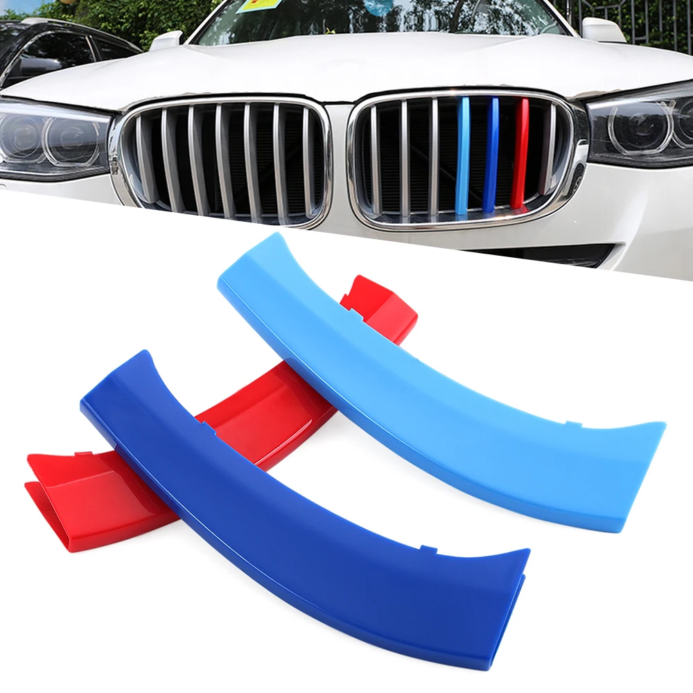 3 шт. 3D Передняя решетка автомобиля отделка спортивные полоски наклейки для BMW E46