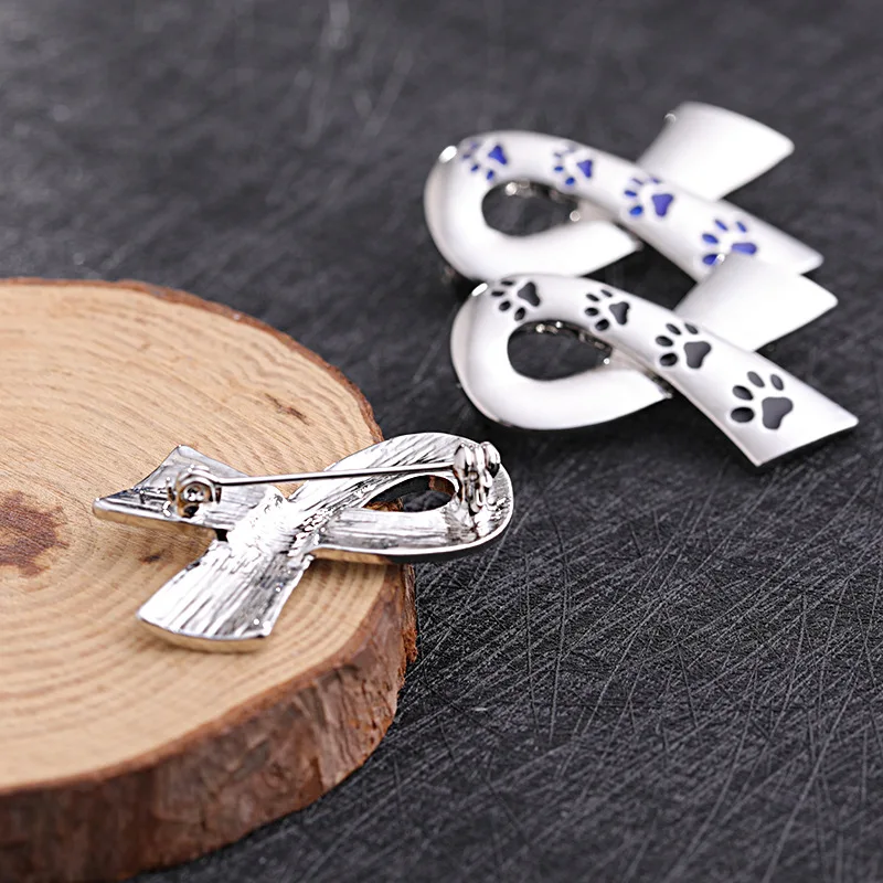 Creative Trendy Ribbon Dog Claw Brooches for Women&ampmen Alloy Enamel Pin Fashion Cute Party Jewelry Gifts Women Unisex | Украшения и