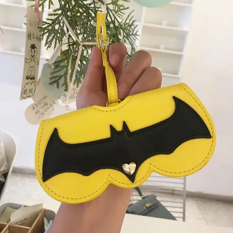 bat Лидер продаж, Модный женский портативный чехол с изображением животных из мультфильма, солнцезащитные очки из искусственной кожи, коробка для очков, солнцезащитные очки, милая защитная сумка - Цвет: bat
