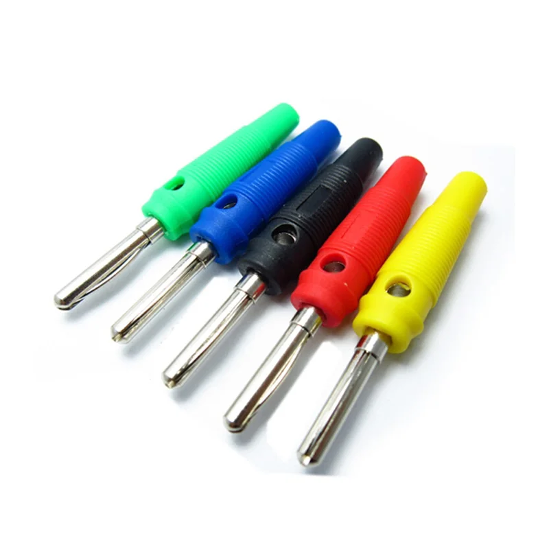10 шт./лот 4 мм паяльная Штабелируемая Банановая штепсельная вилка 20 А мощная