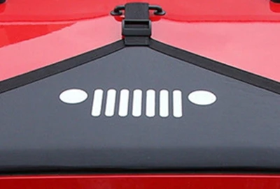 FACE STYLE 600* 300D ПВХ Оксфорд+ ПП крышка капота двигателя т стиль бюстгальтер передний капот протектор для Jeep Wrangler JK 2007 - Цвет: FACE STYLE