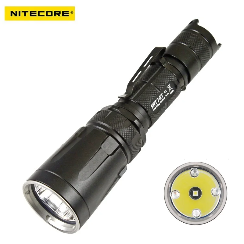 NiteCore SRT7GT Cree XP L HI V3 1000LM красного зеленого и синего цвета УФ светодиодный фонарик на