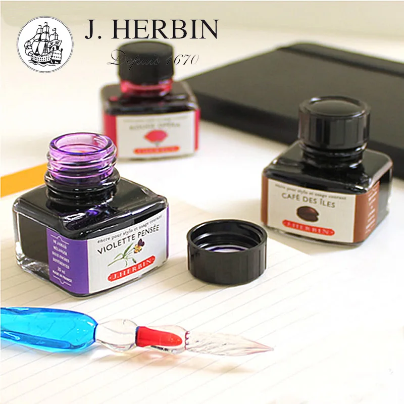 Чернила J.HERBIN для плавного письма цветная краска чернильная ручка чернила