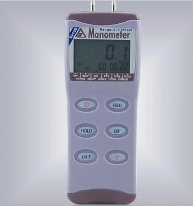 

Digital Manometer AZ-82100 Digital Pressure Gauge Pressure Meter Differential Pressure Meter 0-100 psi AZ82100