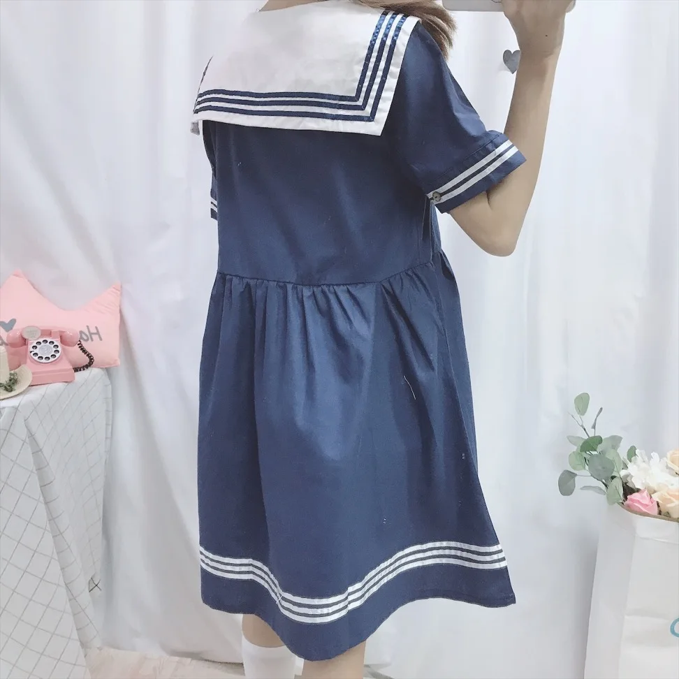 Летнее женское платье в Корейском стиле с вышивкой виде кота для девочек костюм